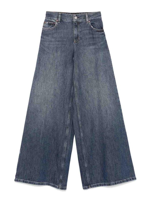ALICE+OLIVIA: bootcut jeans - Branson Denim Cotton Jeans