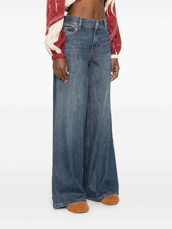 The Best Shops ALICE+OLIVIA: bootcut jeans - Branson Denim Cotton Jeans