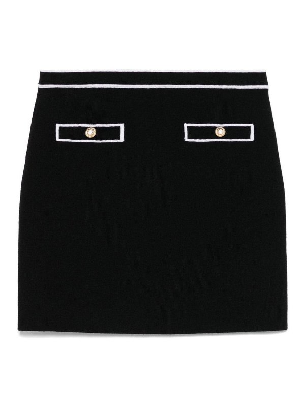ALICE+OLIVIA: Knee length skirts & Midi - Cotton Mini Skirt