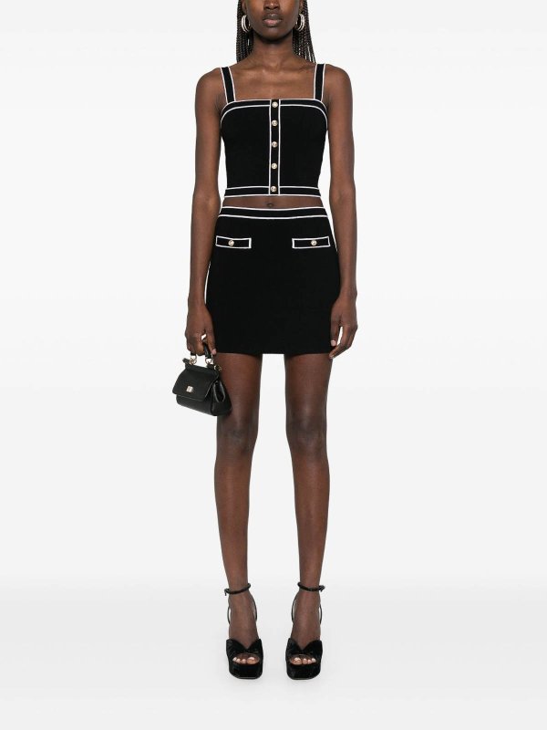 The Best Shops ALICE+OLIVIA: Knee length skirts & Midi - Cotton Mini Skirt
