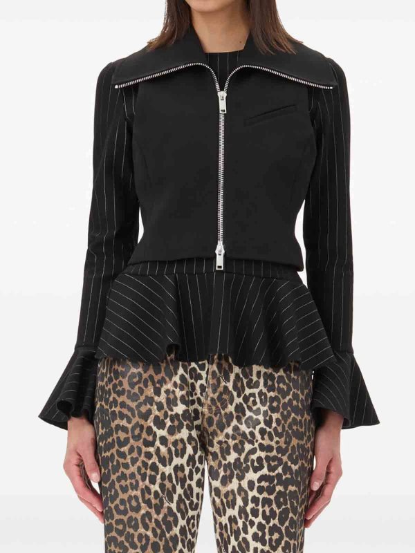 GANNI: vests online - Zipped Vest