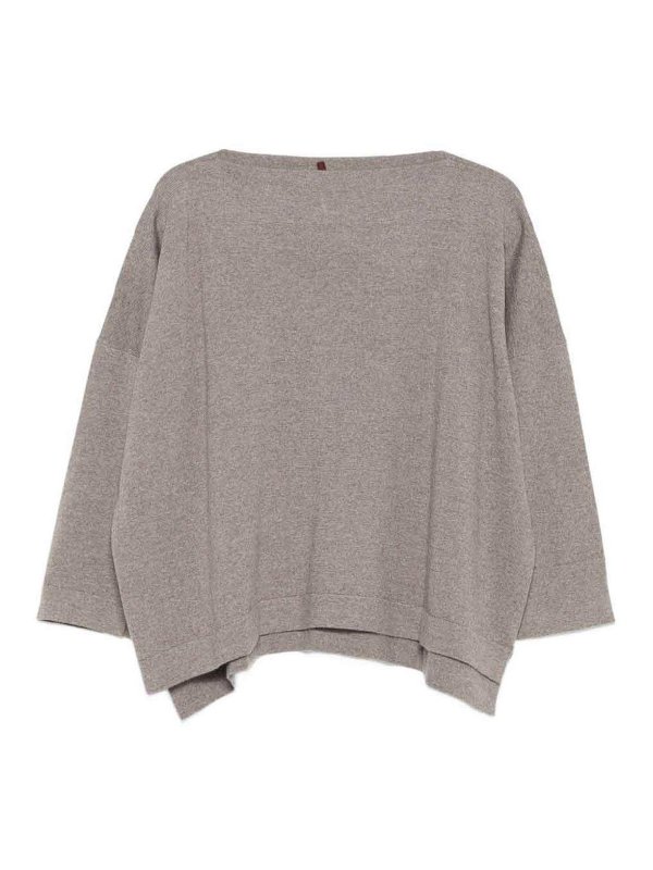 DANIELA GREGIS: crew necks - Wool Boat-Neck Sweater