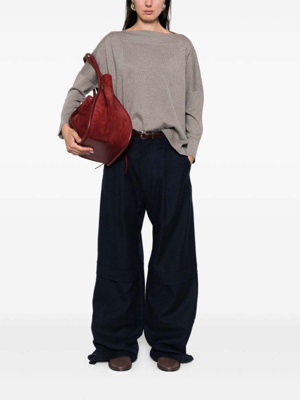 The Best Shops DANIELA GREGIS: crew necks - Wool Boat-Neck Sweater