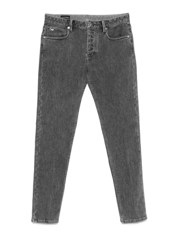 EMPORIO ARMANI: bootcut jeans - Denim Cotton Jeans