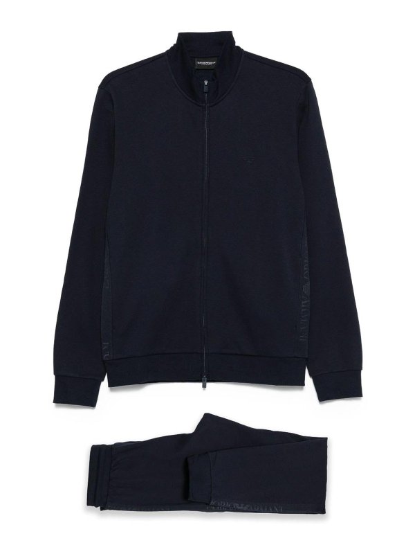 EMPORIO ARMANI: tracksuit bottoms - Cotton Blend Tracksuit