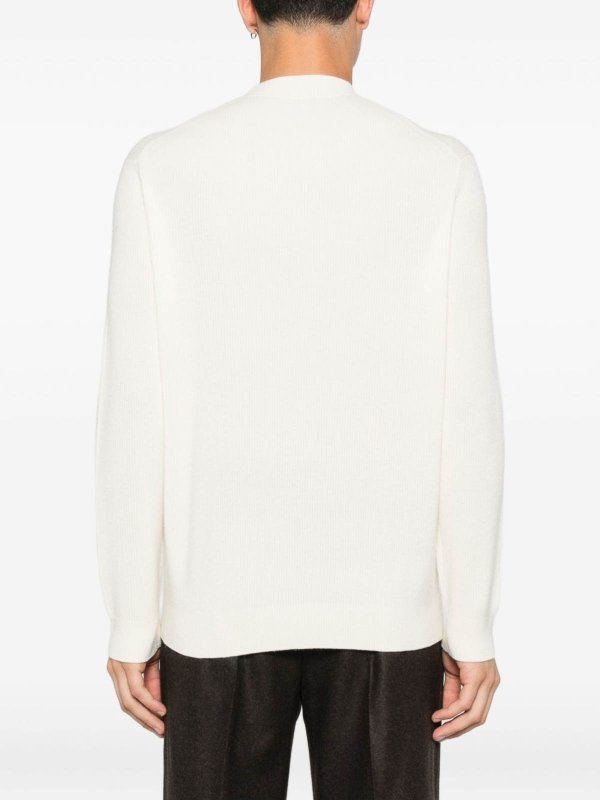 Rundhalspullover - Weiß shop online: EMPORIO ARMANI