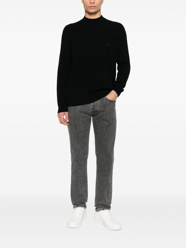 EMPORIO ARMANI: crew necks online - Wool Crewneck Jumper