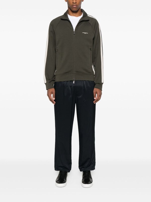 EMPORIO ARMANI buy online Logo Cotton Zipped Sweatshirt