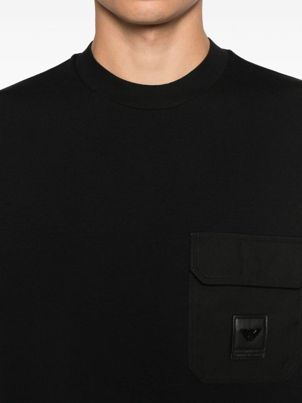 EMPORIO ARMANI: crew necks online - Cotton Crewneck Sweatshirt