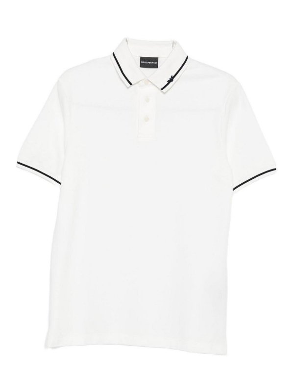EMPORIO ARMANI: polo shirts - Cotton Polo Shirt