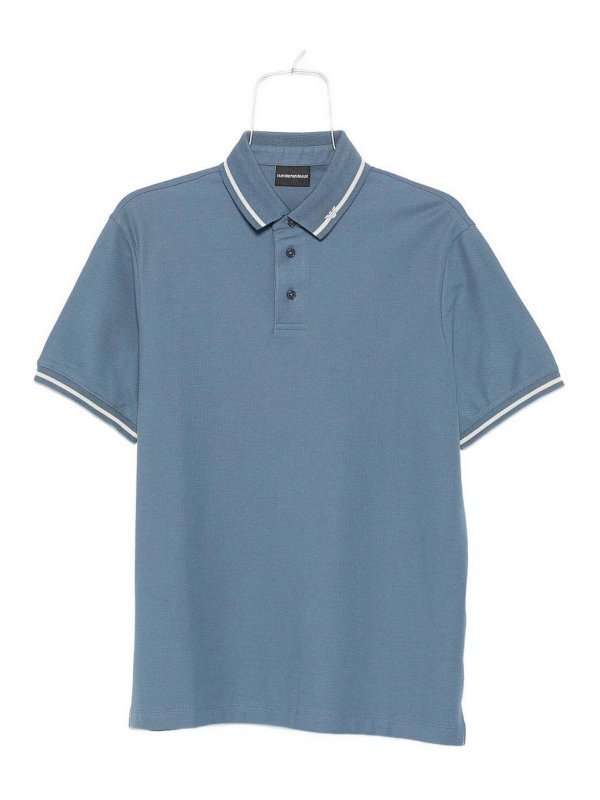 EMPORIO ARMANI: polo shirts - Cotton Polo Shirt