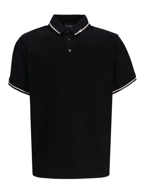 EMPORIO ARMANI: polo shirts - Cotton Polo Shirt
