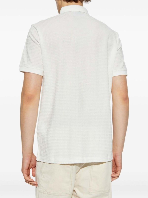 EMPORIO ARMANI: polo shirts online - Printed Cotton Polo Shirt