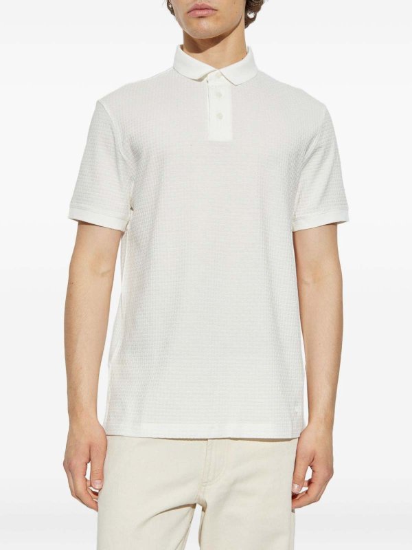 The Best Shops EMPORIO ARMANI: polo shirts - Printed Cotton Polo Shirt