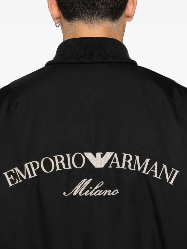 Logo Nylon Bomber Jacket shop online: EMPORIO ARMANI