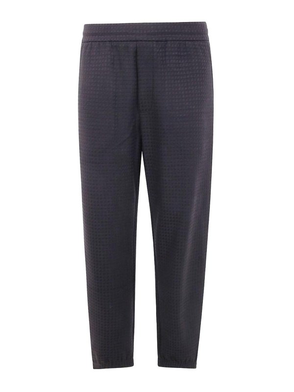 EMPORIO ARMANI: tracksuit bottoms - Cotton Sweatpants