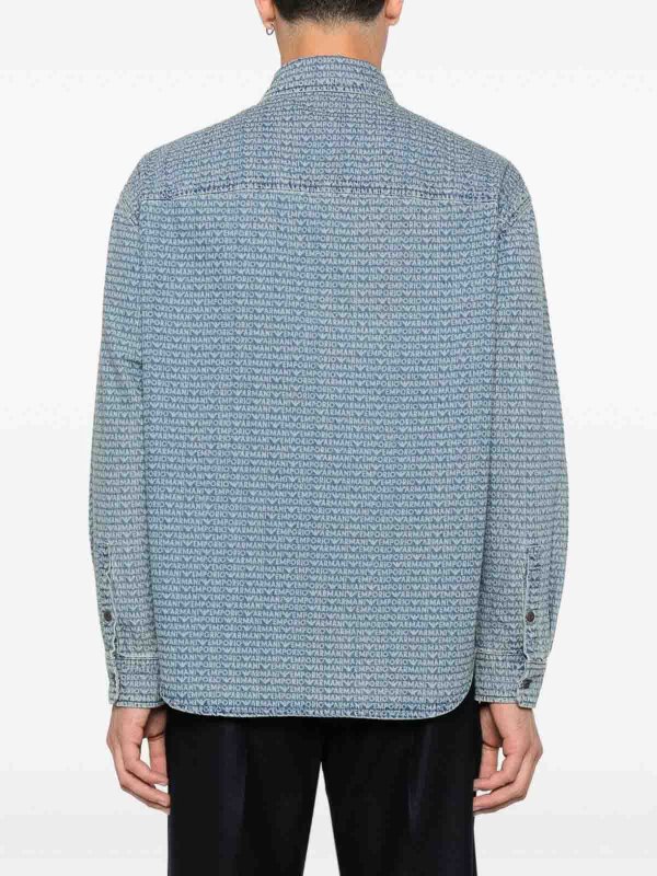 The Best Shops EMPORIO ARMANI: shirts - Denim Cotton Shirt