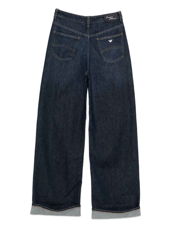 EMPORIO ARMANI: bootcut jeans online - Wide-Leg Denim Jeans