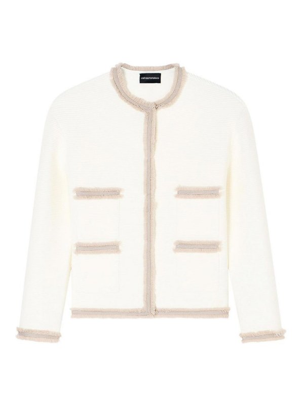 EMPORIO ARMANI: Casualjacken - Casualjacke - Weiß