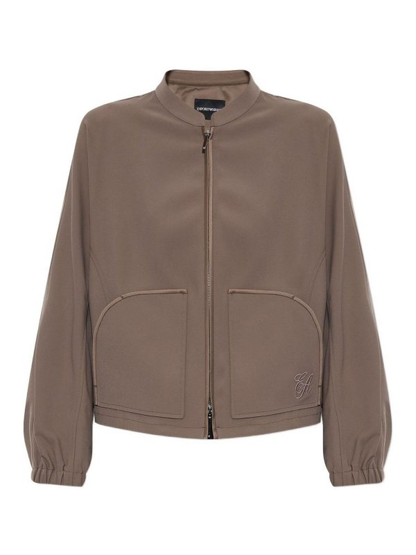 EMPORIO ARMANI: casual jackets - Zipped Blouson Jacket