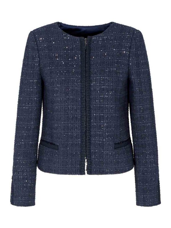 EMPORIO ARMANI: casual jackets - Wool Blend Blazer Jacket