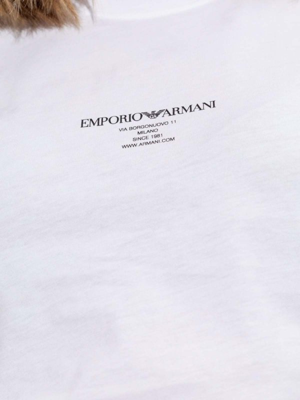 EMPORIO ARMANI: t-shirts online - Logo Cotton T-Shirt