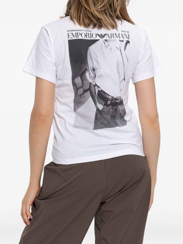 The Best Shops EMPORIO ARMANI: t-shirts - Logo Cotton T-Shirt