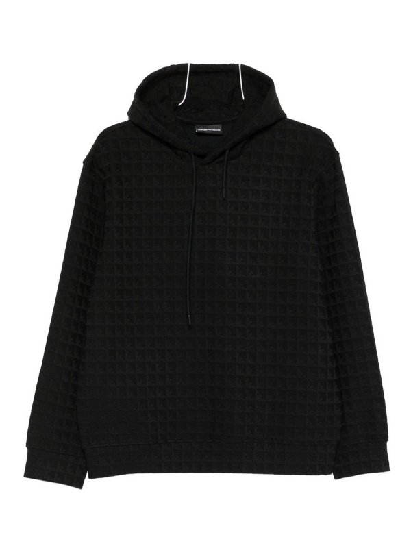 EMPORIO ARMANI: Sweatshirts & Sweaters - Cotton Blend Hoodie