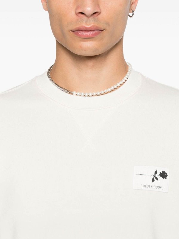 The Best Shops GOLDEN GOOSE: Felpe e maglie - Felpa di cotone logo