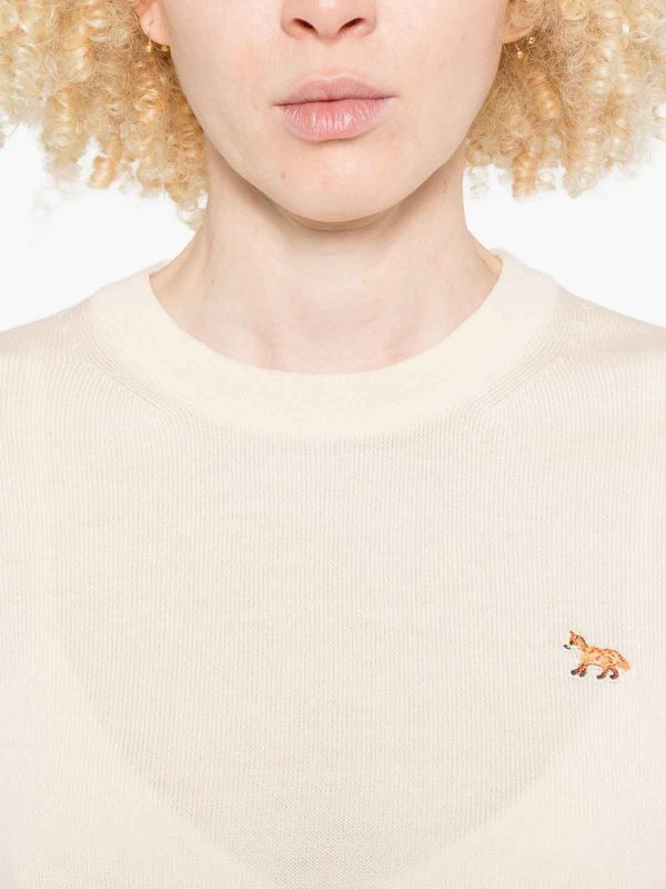 The Best Shops MAISON KITSUNÉ: crew necks - Baby Fox Wool Jumper