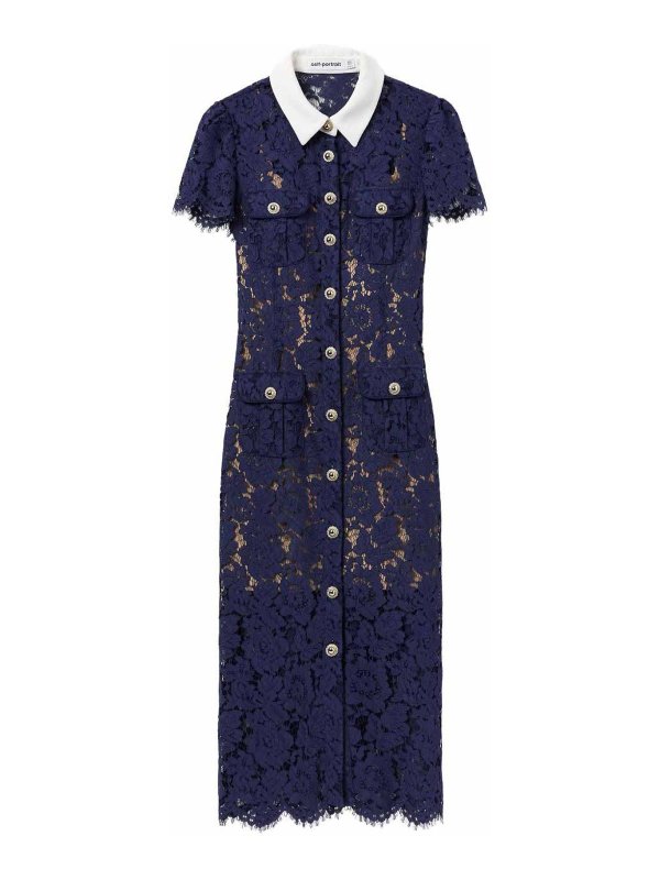 Self Portrait: maxi dresses - Lace Long Dress