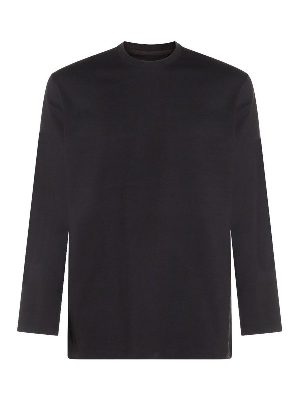 Y-3: t-shirts - Logo Cotton T-Shirt