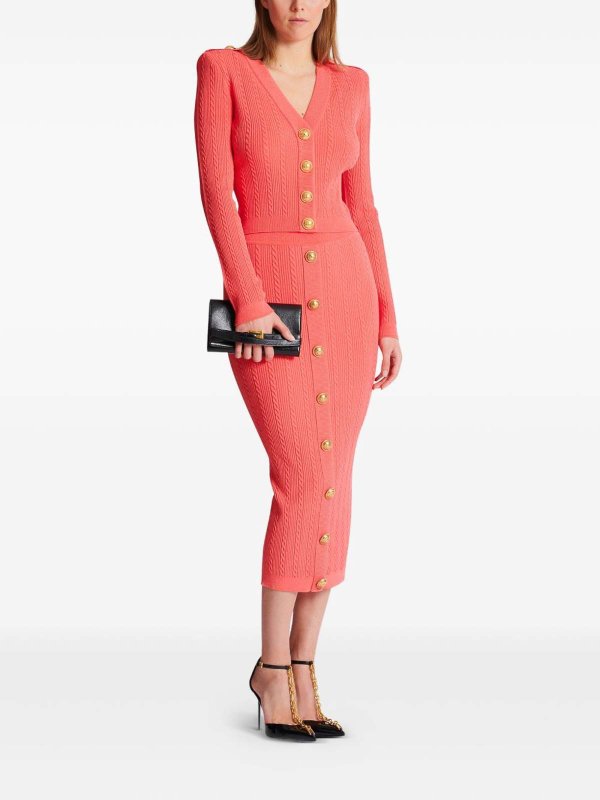 Cardigan - Orange shop online: Balmain