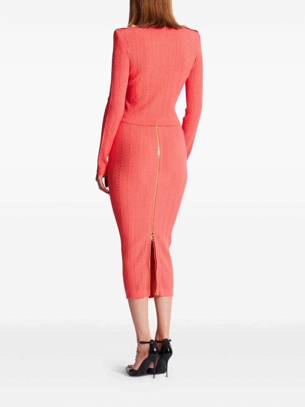 The Best Shops Balmain: Cardigan - Orange