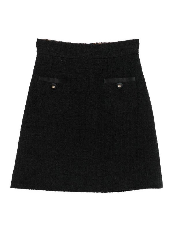 DOLCE & GABBANA: Knee length skirts & Midi - Cotton Skirt