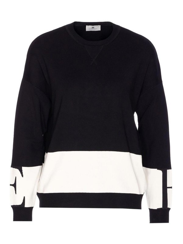 ELISABETTA FRANCHI: crew necks - Tricot Crewneck Sweater