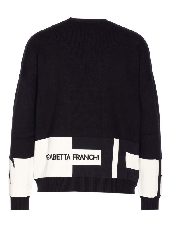 The Best Shops ELISABETTA FRANCHI: crew necks - Tricot Crewneck Sweater