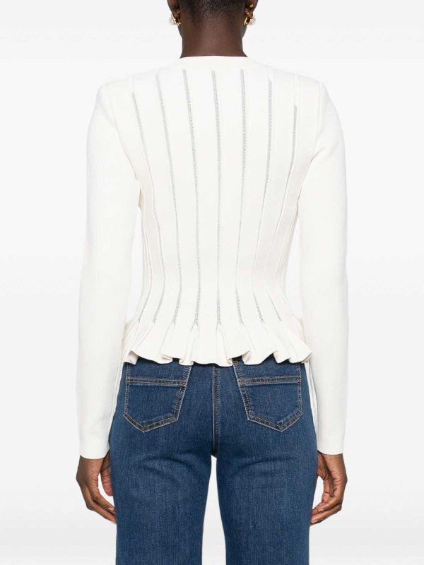ELISABETTA FRANCHI: Cardigans online - Cardigan - Blanc