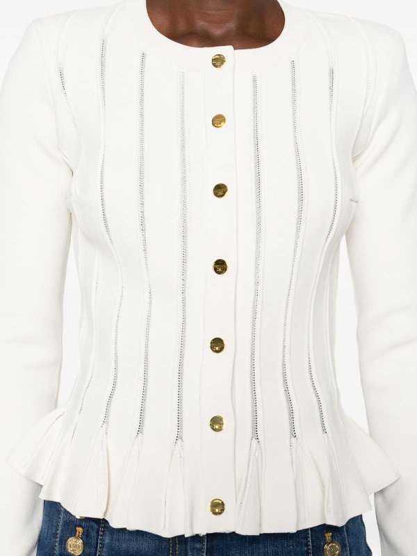 The Best Shops ELISABETTA FRANCHI: Cardigans - Cardigan - Blanc