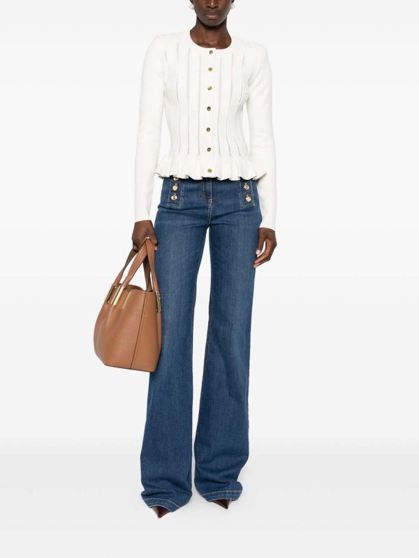 Cardigan - Blanc shop online: ELISABETTA FRANCHI