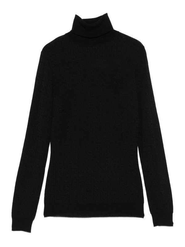 ELISABETTA FRANCHI: Turtlenecks & Polo necks - Wool Blend Turtle-Neck Sweater