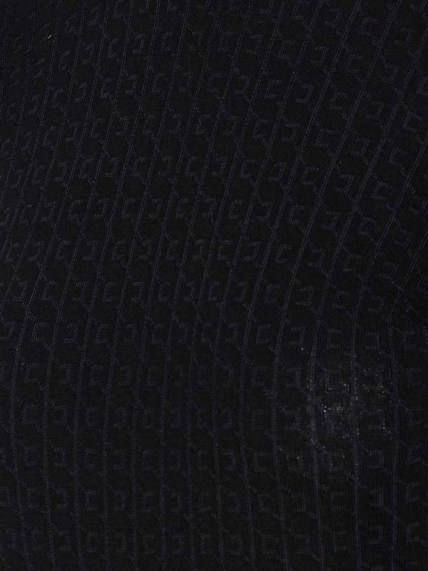 ELISABETTA FRANCHI: Strickpullover mit Rundhalsausschnitt online - Rundhalspullover - Schwarz