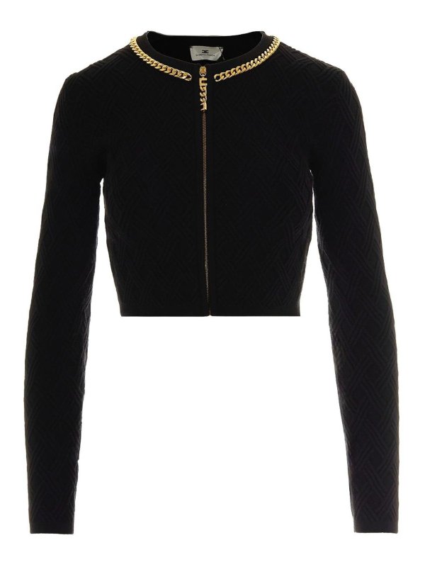 ELISABETTA FRANCHI: Cardigans - Cardigan - Noir