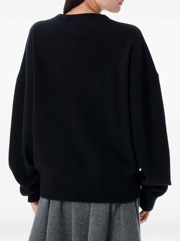EXTREME CASHMERE: Suéteres con cuello pico online - Suéter Cuello Redondo - Negro