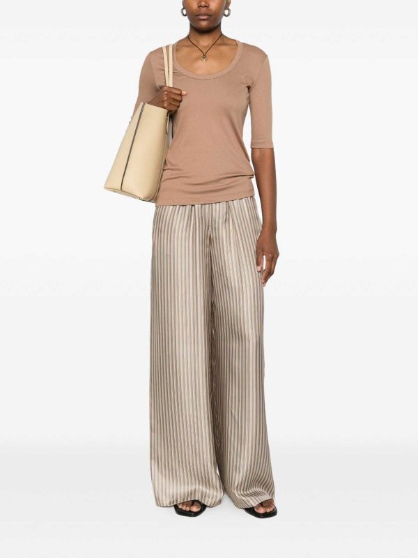 FABIANA FILIPPI: Tops & Tank tops online - Cotton V-Necked Top