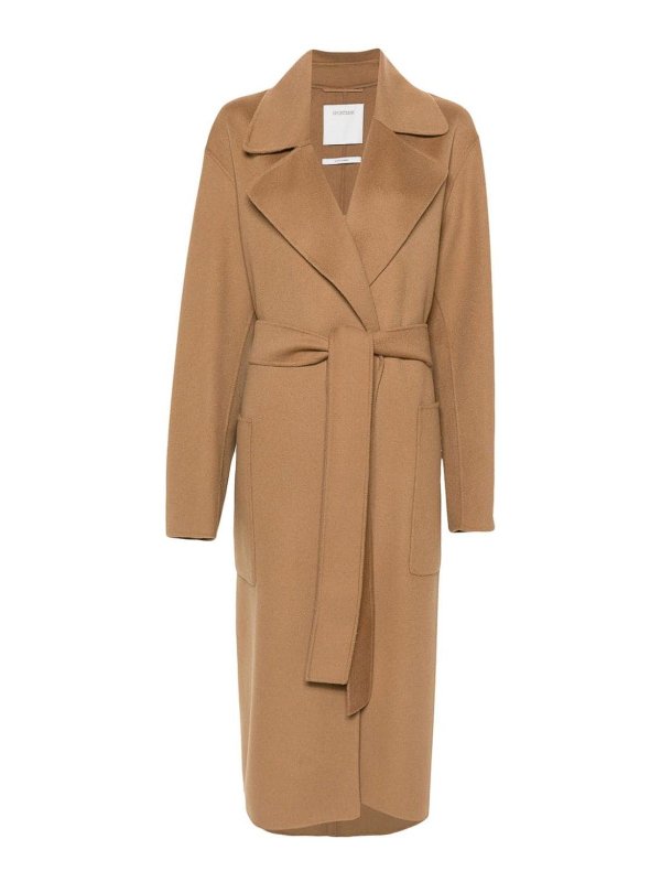 SPORTMAX: short coats - Long Wool Coat