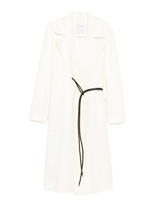 SPORTMAX: short coats - Long Wool Coat