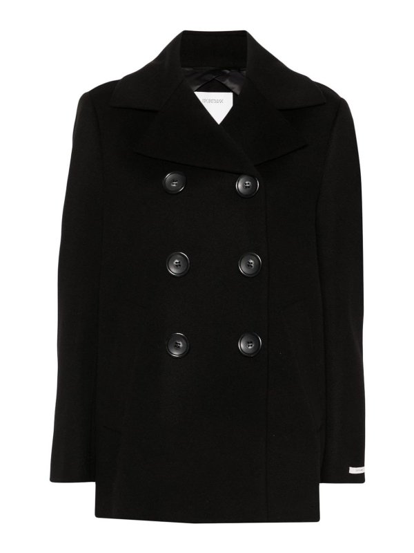 SPORTMAX: ショートコート - ショートコート - 黒