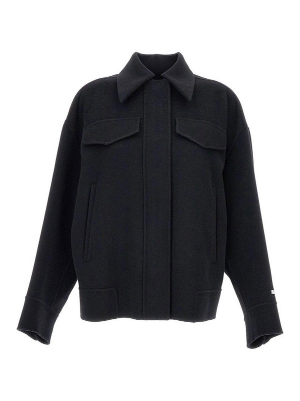 SPORTMAX: short coats - Wool Short Coat