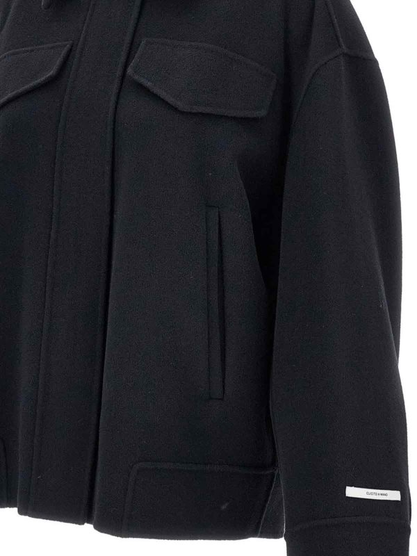 The Best Shops SPORTMAX: short coats - Wool Short Coat